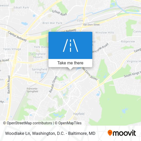 Mapa de Woodlake Ln
