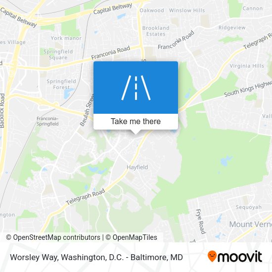 Worsley Way map