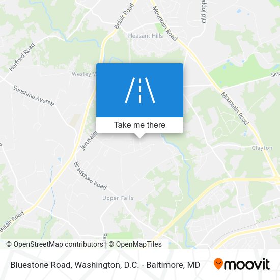 Bluestone Road map