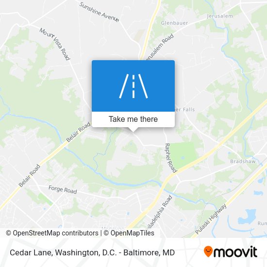 Mapa de Cedar Lane