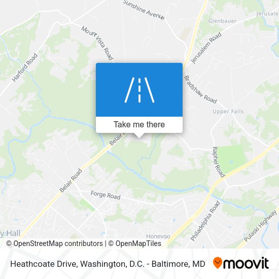 Heathcoate Drive map