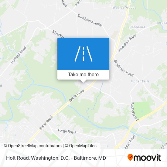 Holt Road map