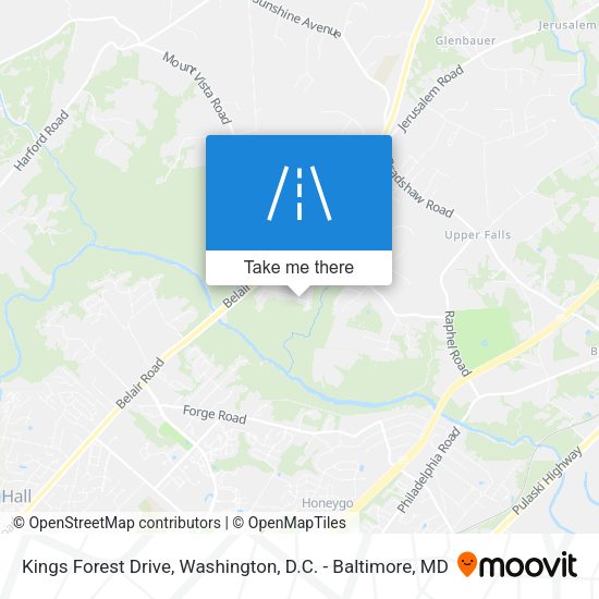 Mapa de Kings Forest Drive
