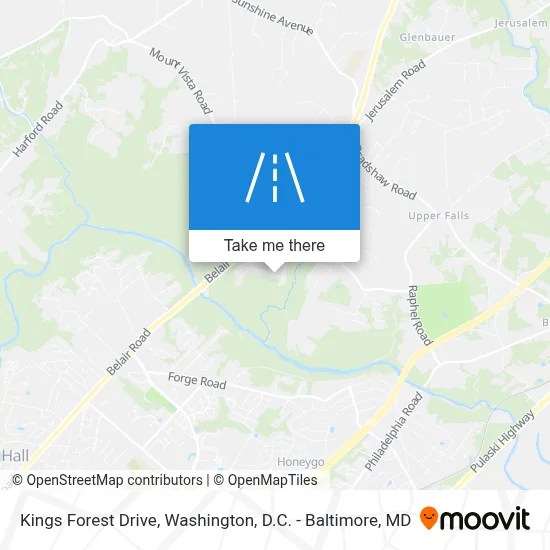 Kings Forest Drive map