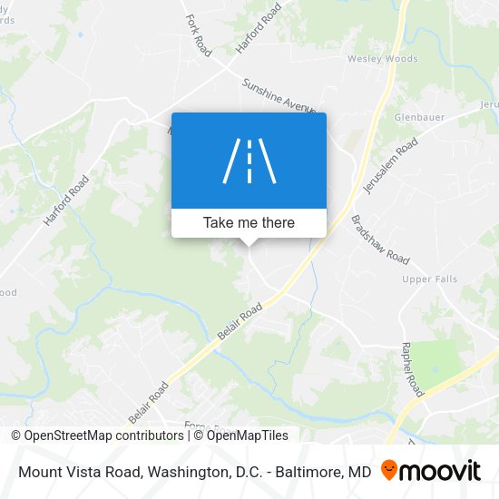Mount Vista Road map