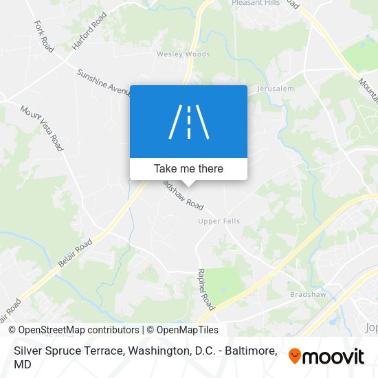 Silver Spruce Terrace map