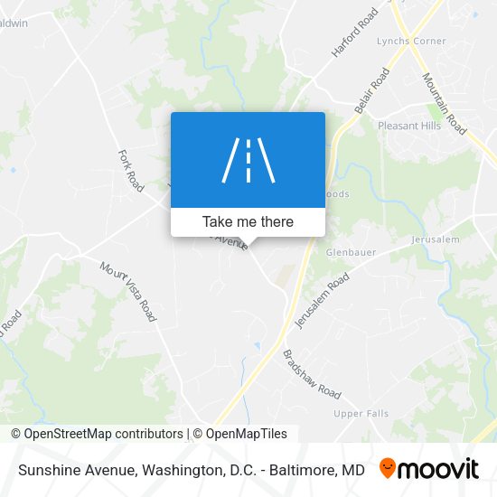 Sunshine Avenue map