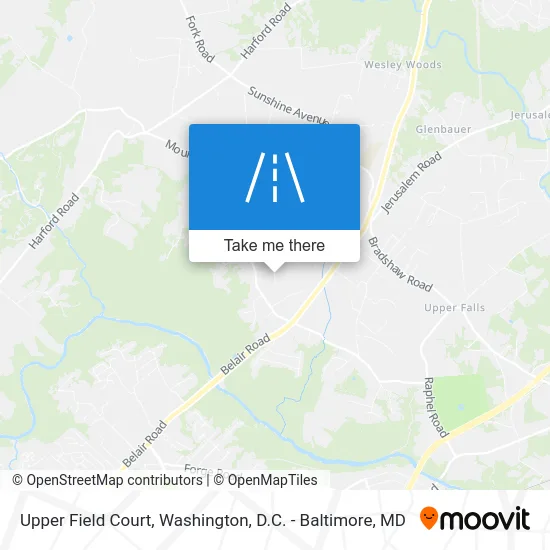 Upper Field Court map