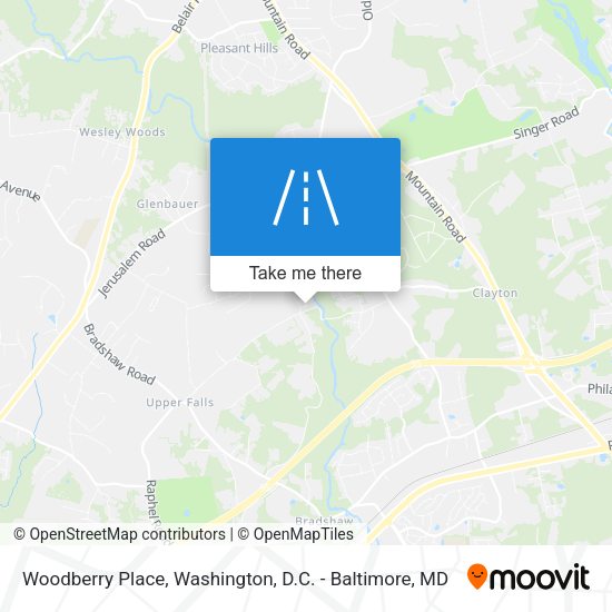 Mapa de Woodberry Place