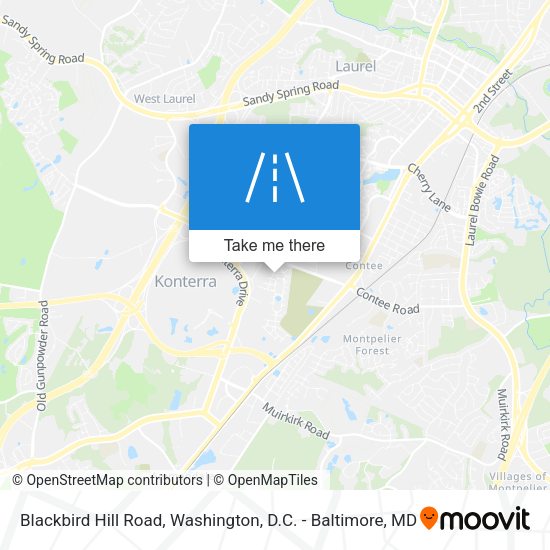 Mapa de Blackbird Hill Road