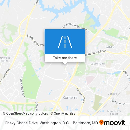 Chevy Chase Drive map