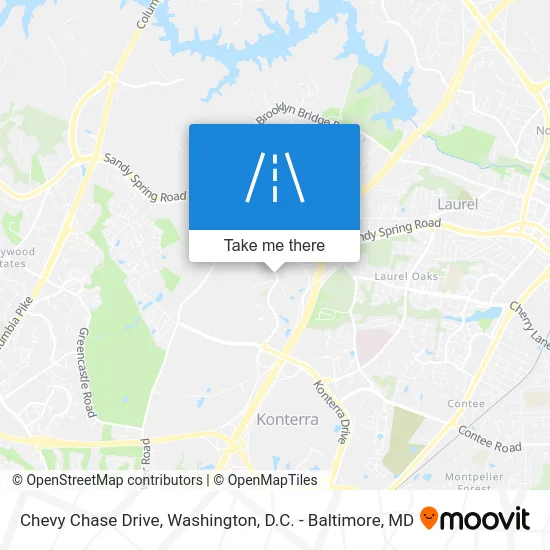 Chevy Chase Drive map