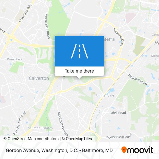 Gordon Avenue map