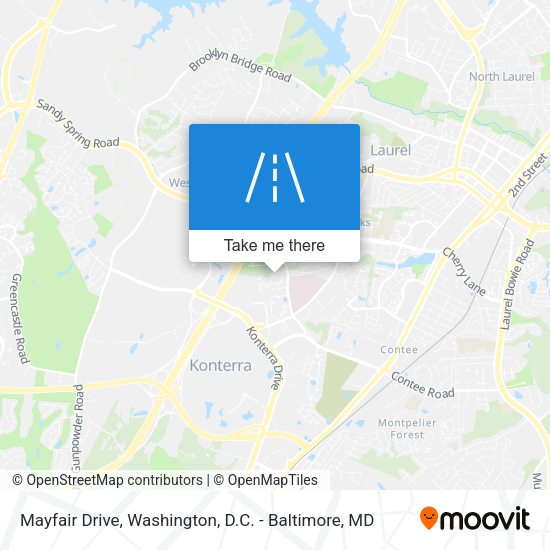 Mapa de Mayfair Drive