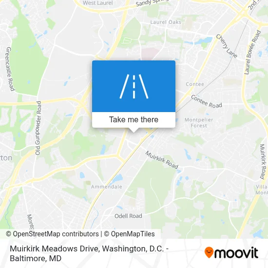 Muirkirk Meadows Drive map
