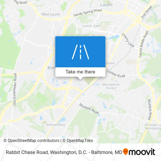 Rabbit Chase Road map