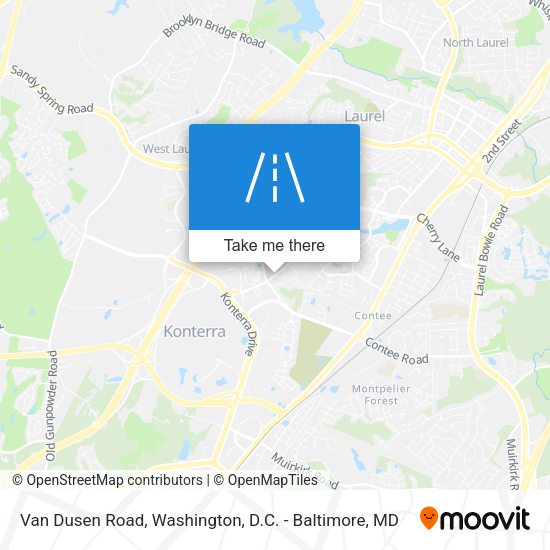 Van Dusen Road map