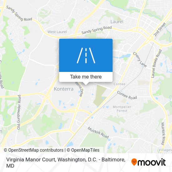 Virginia Manor Court map