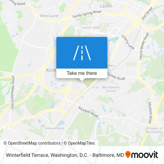 Winterfield Terrace map