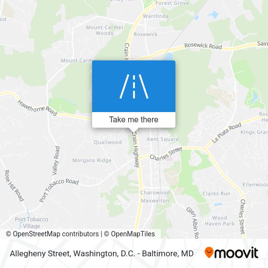 Mapa de Allegheny Street