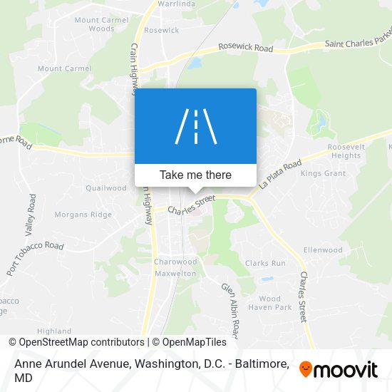 Anne Arundel Avenue map