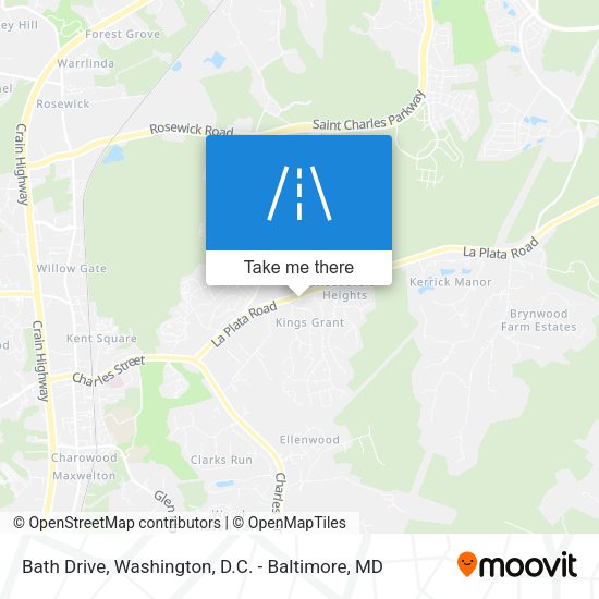 Mapa de Bath Drive