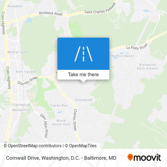 Cornwall Drive map