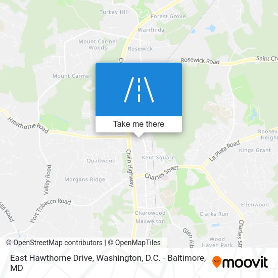 East Hawthorne Drive map