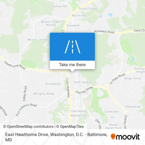 Mapa de East Hawthorne Drive