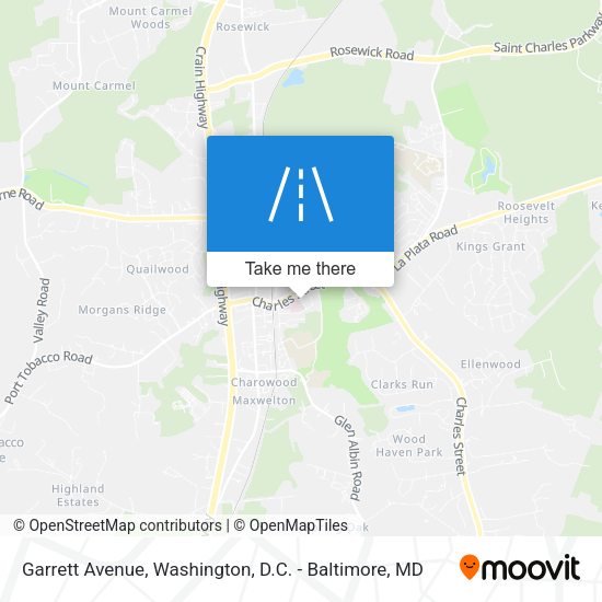 Garrett Avenue map