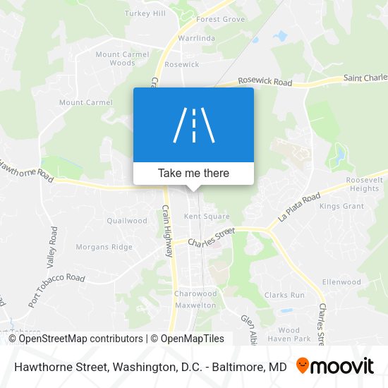 Mapa de Hawthorne Street