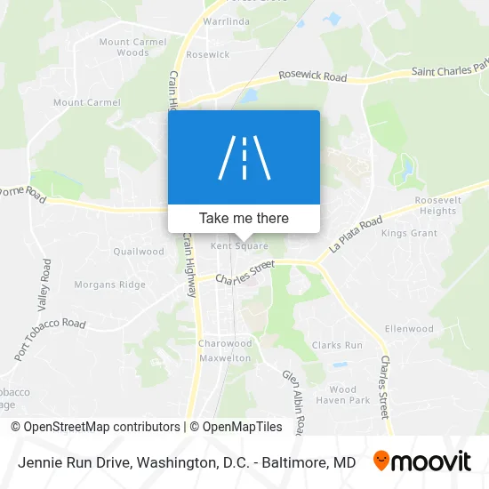 Jennie Run Drive map