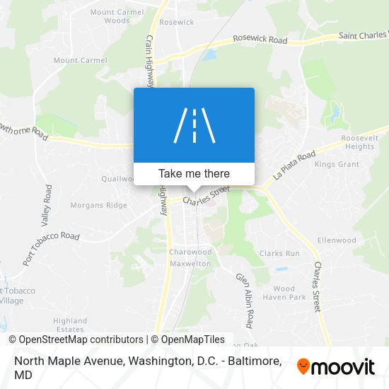 North Maple Avenue map