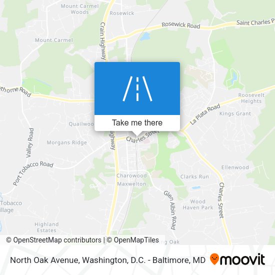 Mapa de North Oak Avenue