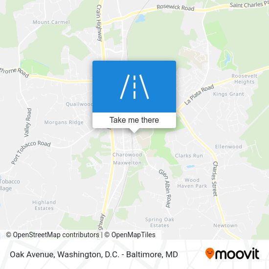 Mapa de Oak Avenue