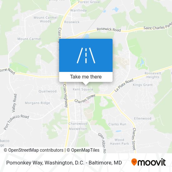 Pomonkey Way map