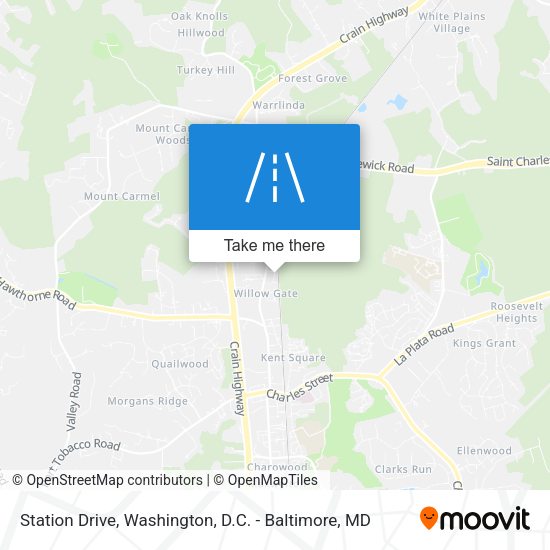 Station Drive map