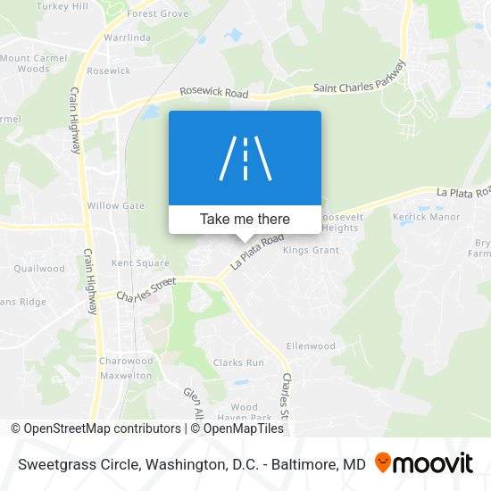 Mapa de Sweetgrass Circle