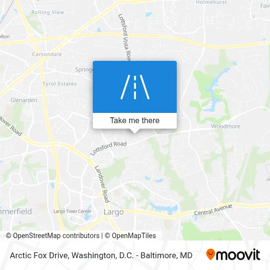 Arctic Fox Drive map