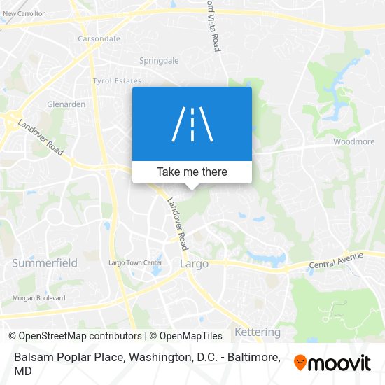 Balsam Poplar Place map