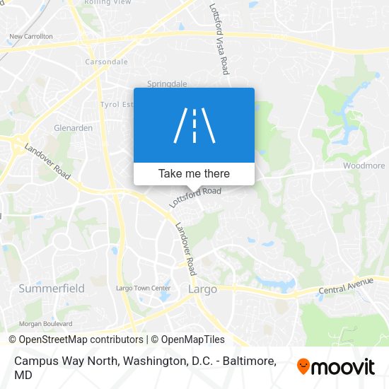 Campus Way North map