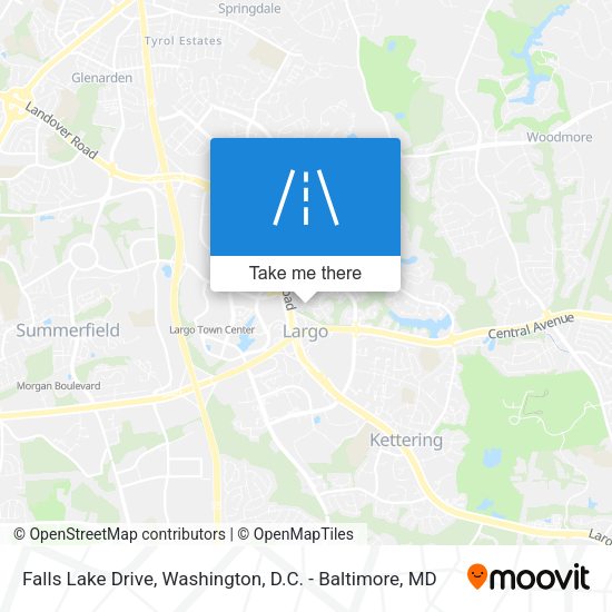 Mapa de Falls Lake Drive