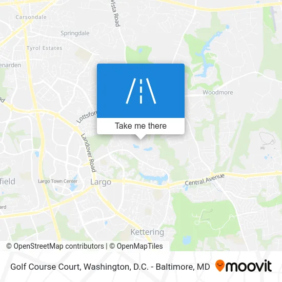 Golf Course Court map