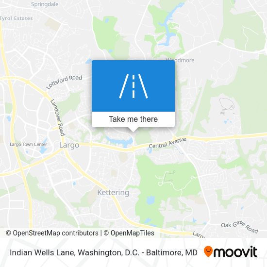 Indian Wells Lane map