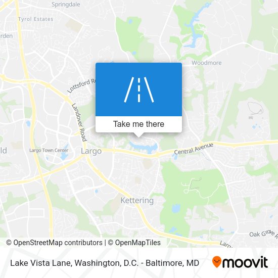 Lake Vista Lane map