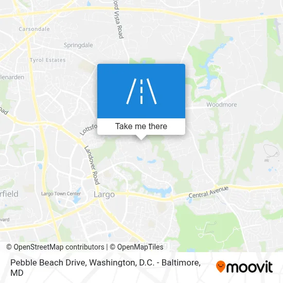 Pebble Beach Drive map