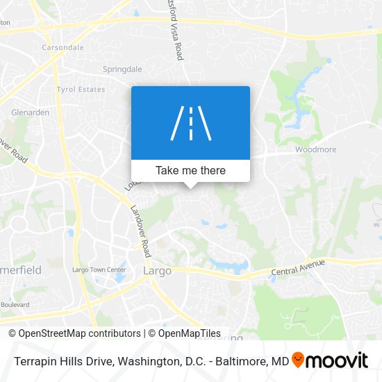 Terrapin Hills Drive map