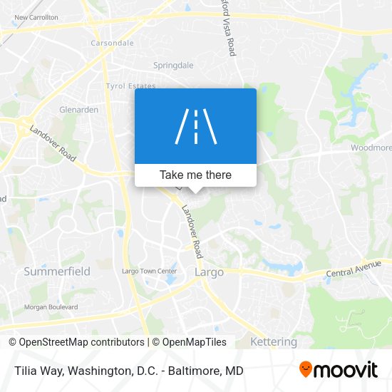 Tilia Way map