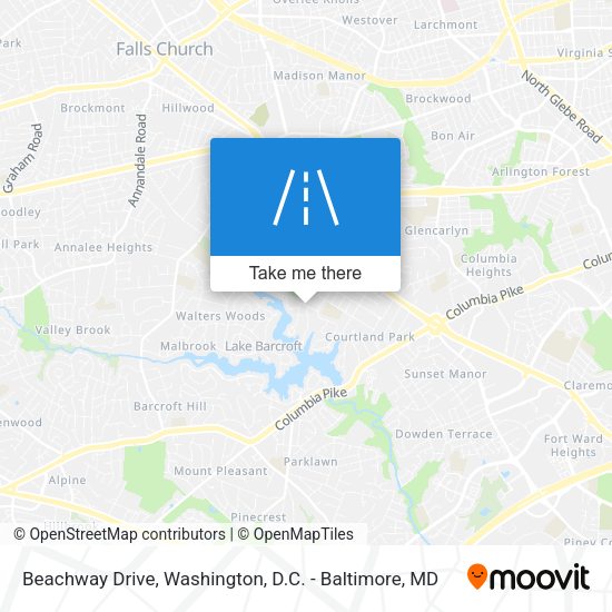 Mapa de Beachway Drive