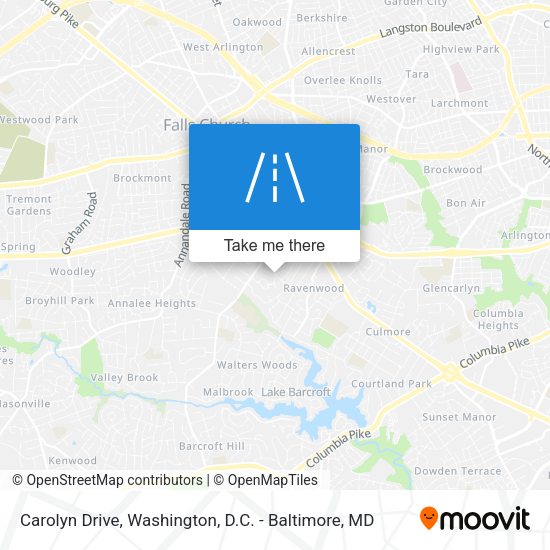 Carolyn Drive map